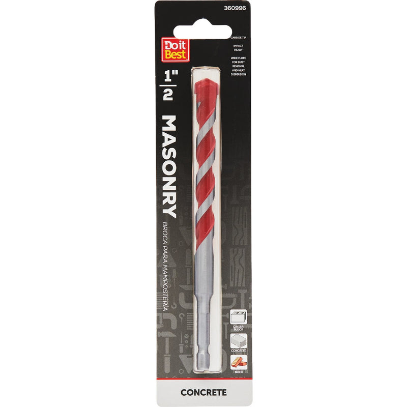 Do it Best 1/2 In. x 6 In. Rotary Masonry Drill Bit