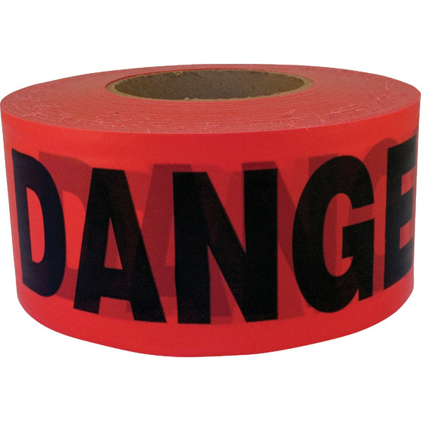 CH Hanson 3 In. x 1000 Ft. Roll 2 mil Red Danger/Caution Tape