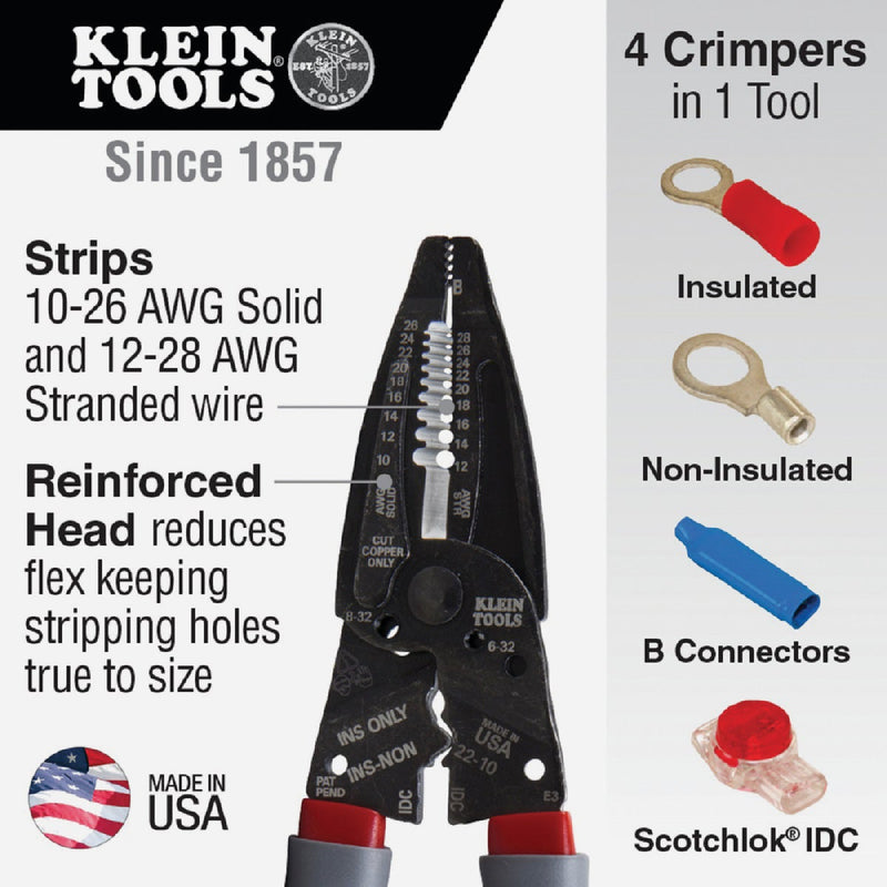 Klein-Kurve 7-3/4 In. Wire Stripper/Crimper Multi-Tool