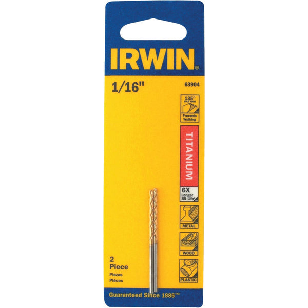 Irwin 1/16 In. Titanium Drill Bit