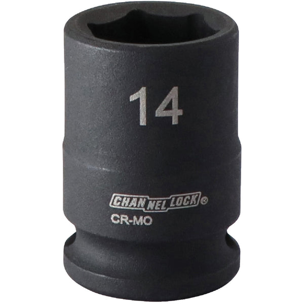 Channellock 3/8 In. Drive 14 mm 6-Point Shallow Metric Impact Socket