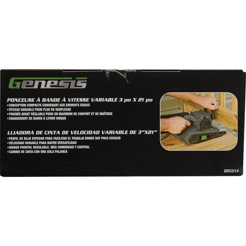 Genesis 3 In. x 21 In. Belt Sander