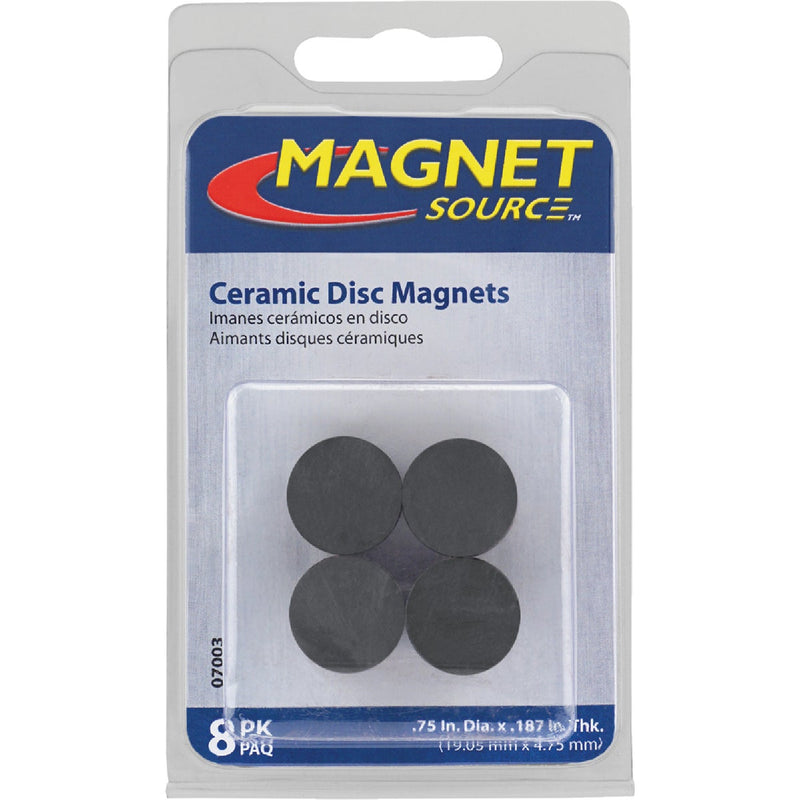 Master Magnetics 3/4 in. Ceramic Magnetic Discs (8-Pack)