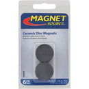 Master Magnetics Ceramic 1 in. Magnetic Discs (6-Pack)