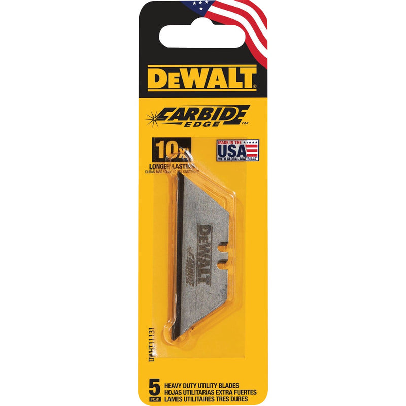 DEWALT Carbide Edge Heavy Duty Utility Blade (5-Pack)