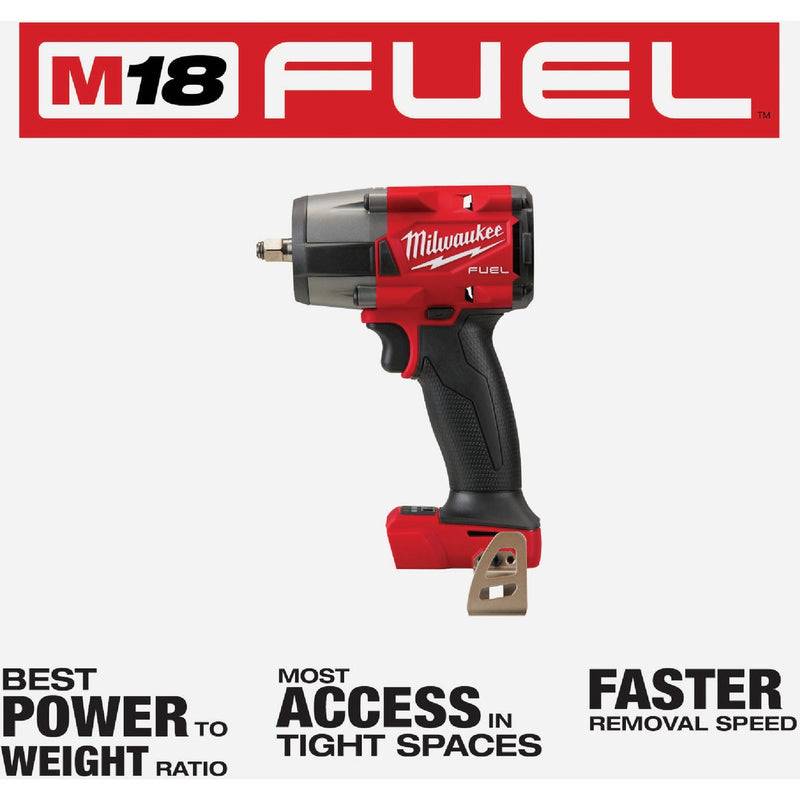 Milwaukee M18 FUEL Brushless 3/8 In. Mid-Torque Cordless Impact Wrench with Friction Ring (Tool Only)