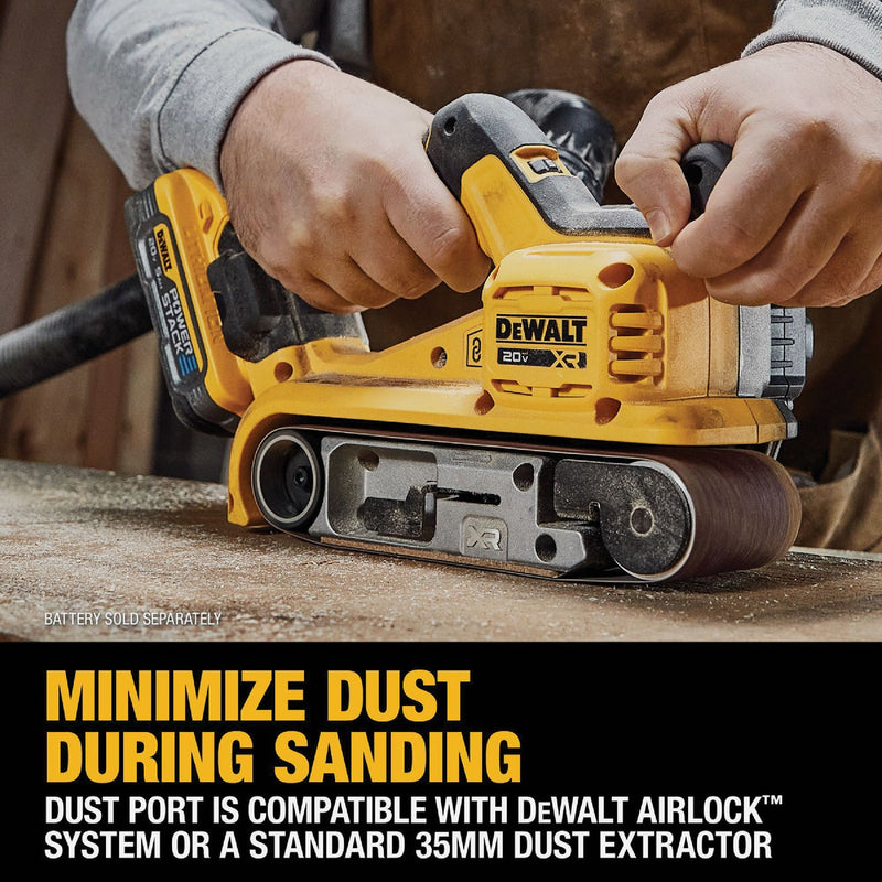 DEWALT 20V MAX XR Brushless 3 In. x 21 In. Cordless Belt Sander (Tool Only)