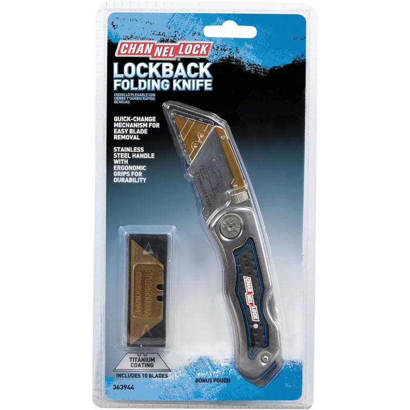 Channellock Lockback Fixed Folding Utility Knife