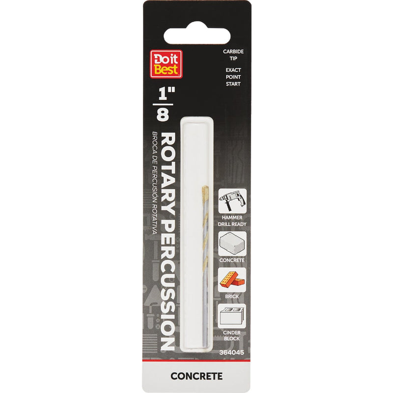 Do it Best 1/8 In. x 3 In. Rotary Percussion Masonry Drill Bit