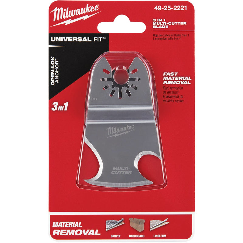 Milwaukee OPEN-LOK 3-In-1 Stainless Steel Multi-Cutter Scraper Oscillating Blade