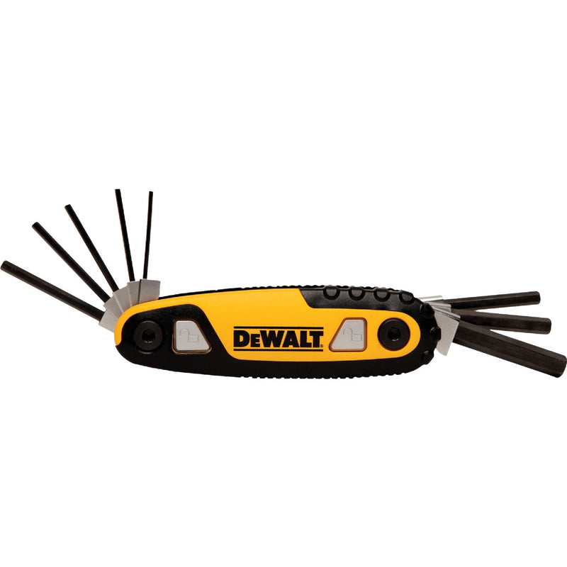 DEWALT Metric Folding and Locking Hex Key Set, 8-Piece