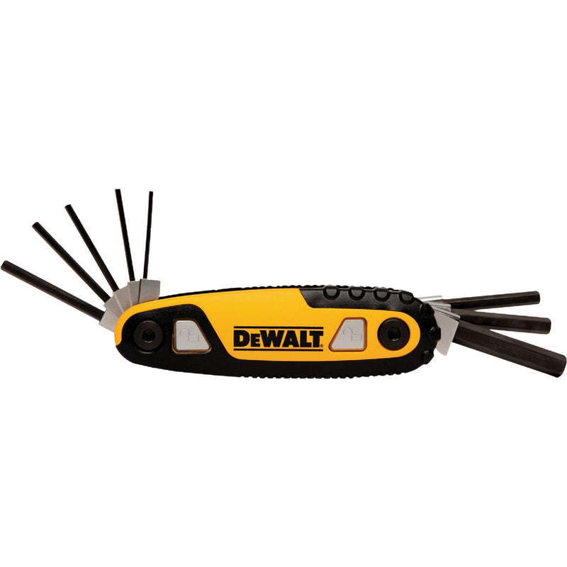 DEWALT SAE Folding and Locking Hex Key Set, 8-Piece