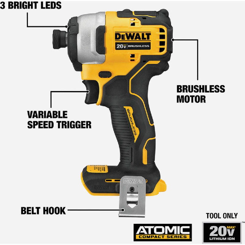 DEWALT ATOMIC 20V MAX 2-Tool Brushless Cordless Compact Drill/Driver & Impact Driver Combo Kit with (2) 2.0 Ah Batteries & Charger