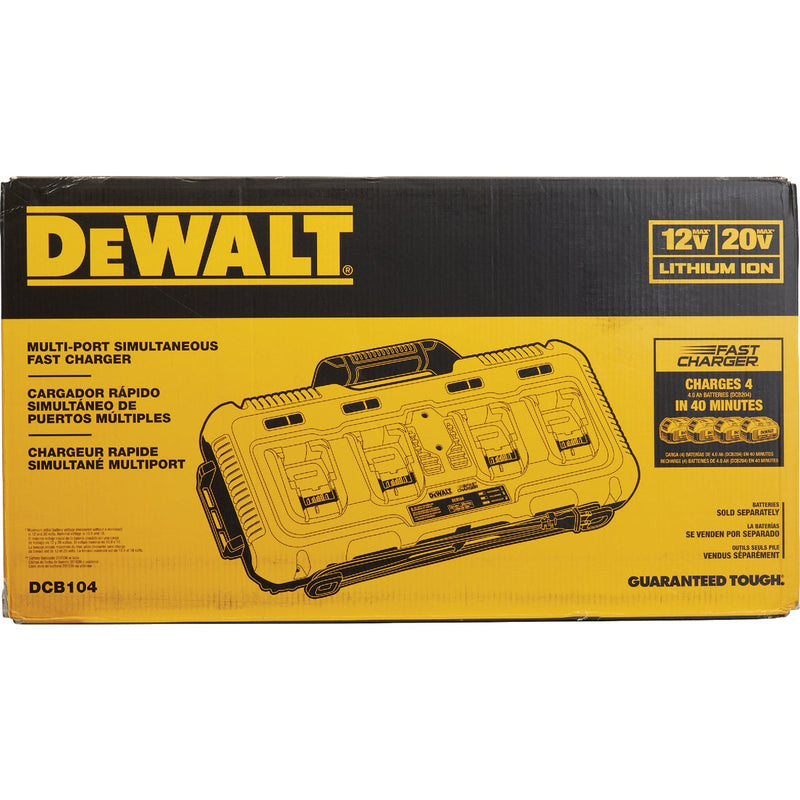 DEWALT 12V/20V/60V MAX Lithium-Ion 8-Amp 4-Port Fast Battery Charger