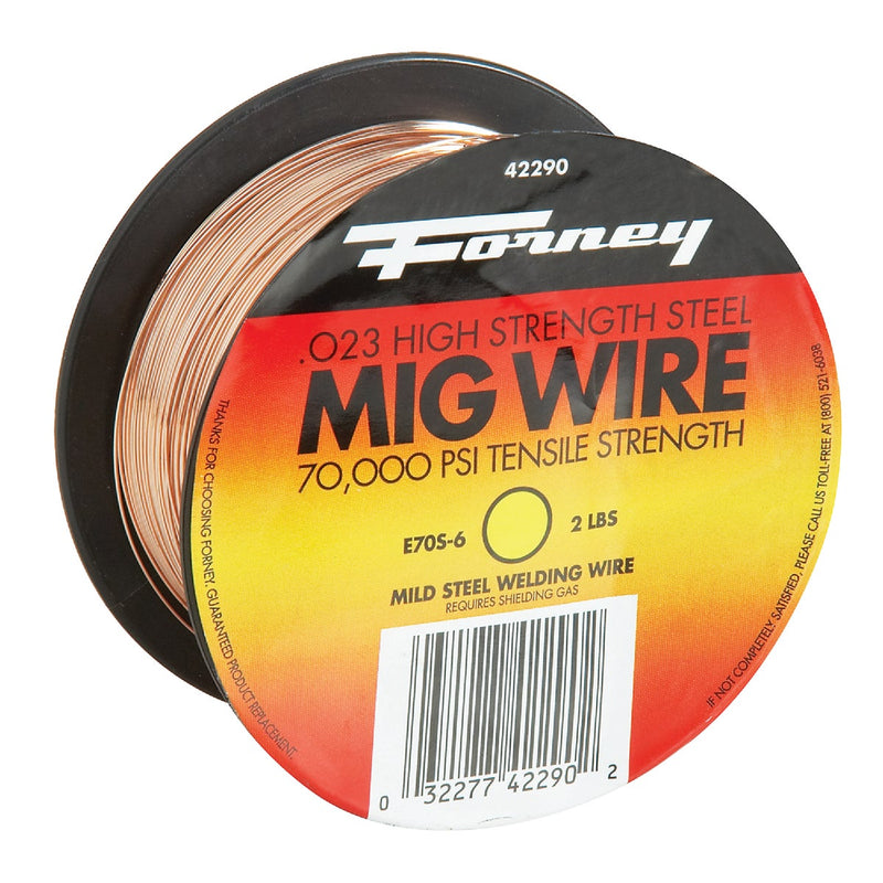 Forney ER70S-6 Mild Steel Mig Wire, 0.024 In., 2 Lb.