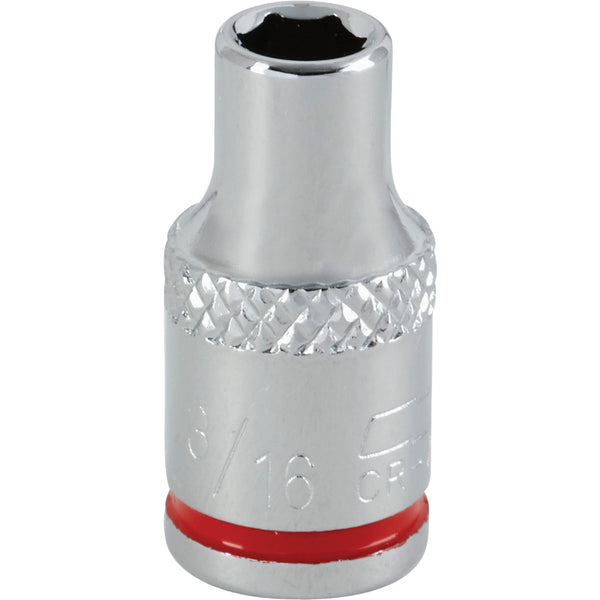 Channellock 1/4 In. Drive 3/16 In. 6-Point Shallow Standard Socket