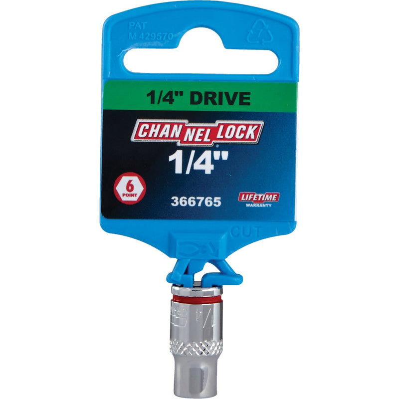 Channellock 1/4 In. Drive 1/4 In. 6-Point Shallow Standard Socket