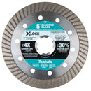 Makita X-LOCK 5 In. Turbo Rim Dry/Wet Cut Diamond Blade