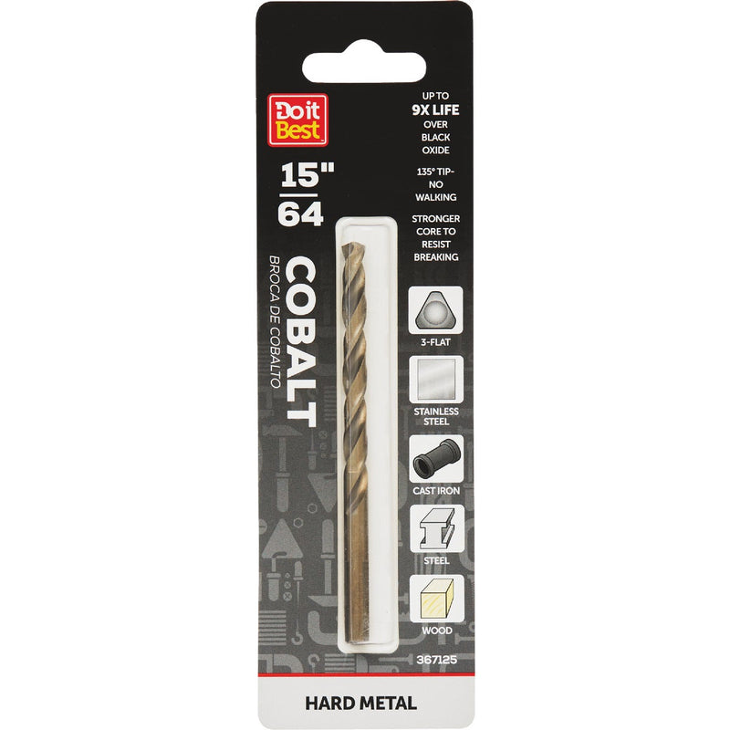 Do it Best 15/64 In. Cobalt Drill Bit