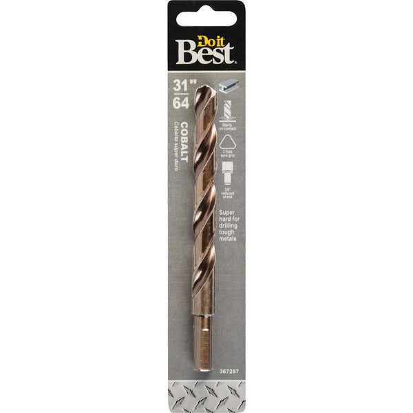 Do it Best 31/64 In. Cobalt Drill Bit