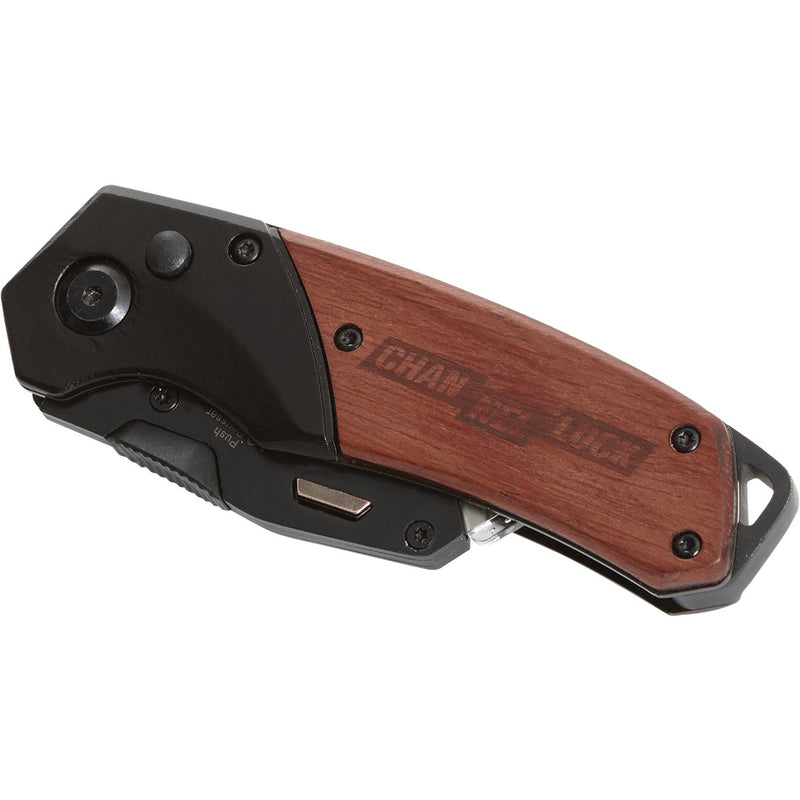 Channellock Wood Grip Folding Utility Knife