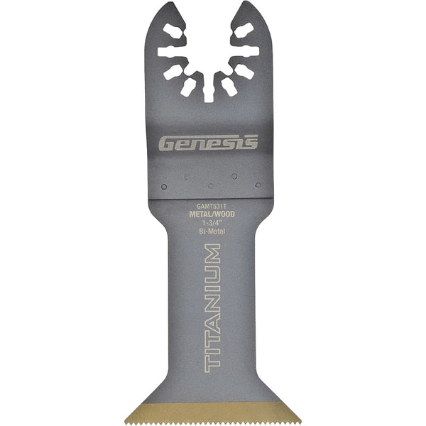 Genesis 1-3/4 In. Titanium Coated Bi-Metal Flush Cut Oscillating Blade