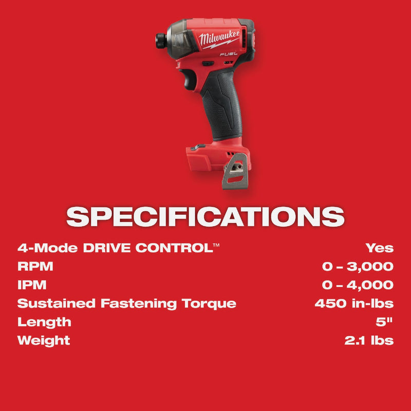 Milwaukee M18 FUEL SURGE Brushless 1/4 In. Hex Hydraulic Cordless Impact Driver (Tool Only)