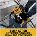 DEWALT 20V MAX Brushless 15 Degree 1-3/4 In. Cordless Coil Roofing Nailer Kit with 2.0 Ah Battery & Charger