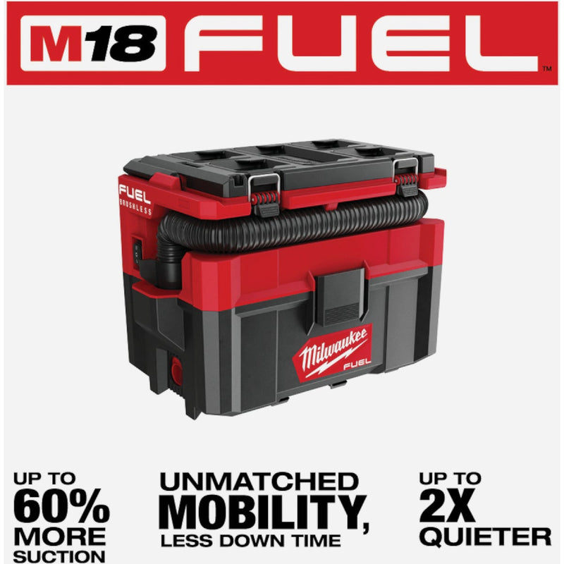 Milwaukee M18 FUEL PACKOUT Brushless 2.5 Gal. Cordless Wet/Dry Vacuum (Tool Only)