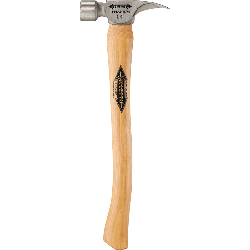 Stiletto 14 Oz. Smooth-Face Framing Hammer with Hickory Handle