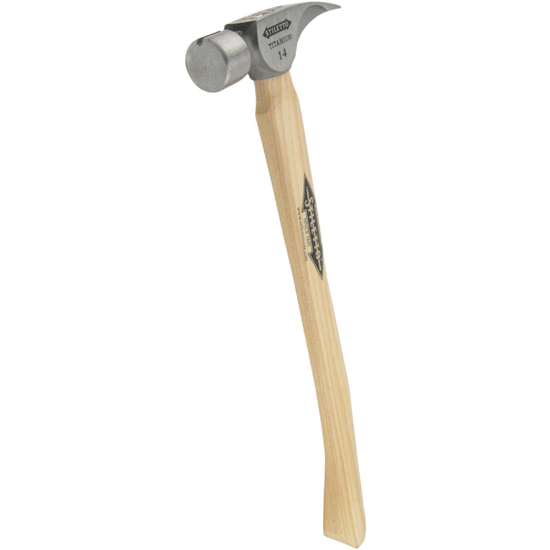 Stiletto 14 Oz. Smooth-Face Framing Hammer with Hickory Handle