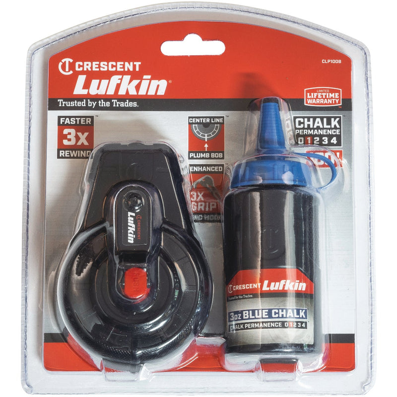 Crescent Lufkin 100 Ft. Chalk Reel and Blue Chalk