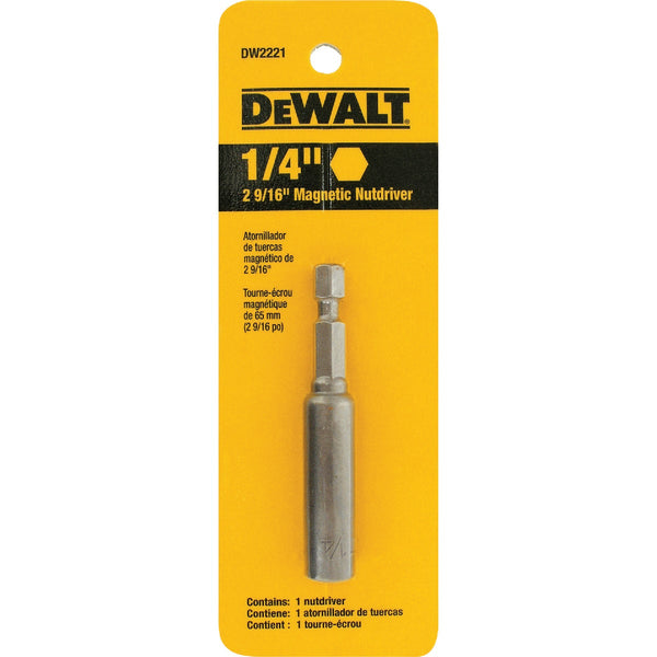 DEWALT 1/4 In. x 2-9/16 In. Magnetic Nutdriver Bit