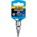 Channellock Standard 3/8 In. Drive No. 1 Phillips Screwdriver Bit Socket