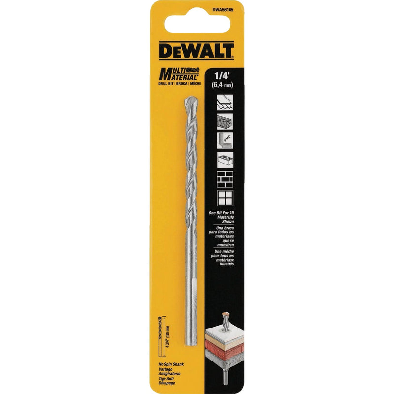 DEWALT 1/4 In. X 4.75 In. Multi-Material Drill Bit