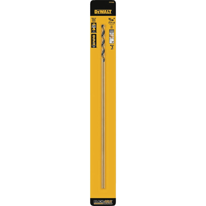 DeWalt 5/16 In. x 12 In. Black & Gold Oxide Drill Bit