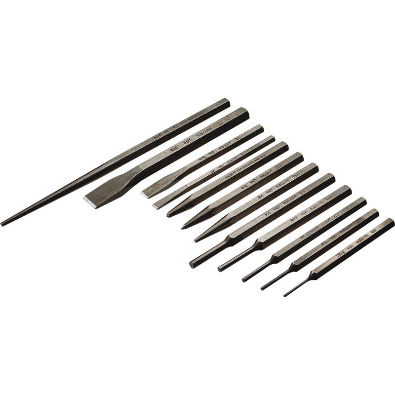 Mayhew Tools Punch & Chisel Set (12-Piece)