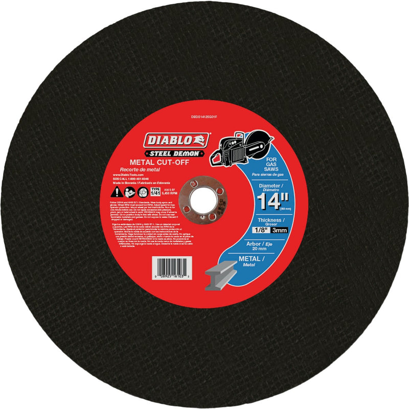 Diablo Steel Demon 14 In. x 20mm Metal High Speed Cut Off Disc
