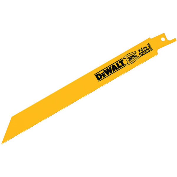 DeWalt 8 In. 14 TPI Thick Metal Reciprocating Saw Blade (5-Pack)