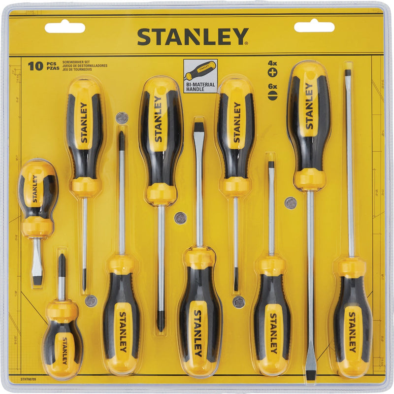 Stanley Phillips & Slotted Screwdriver Set (10-Piece)