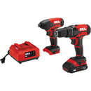 SKIL 2-Tool PWRCore 20 Volt Lithium-Ion Drill/Driver & Impact Driver Cordless Tool Combo Kit