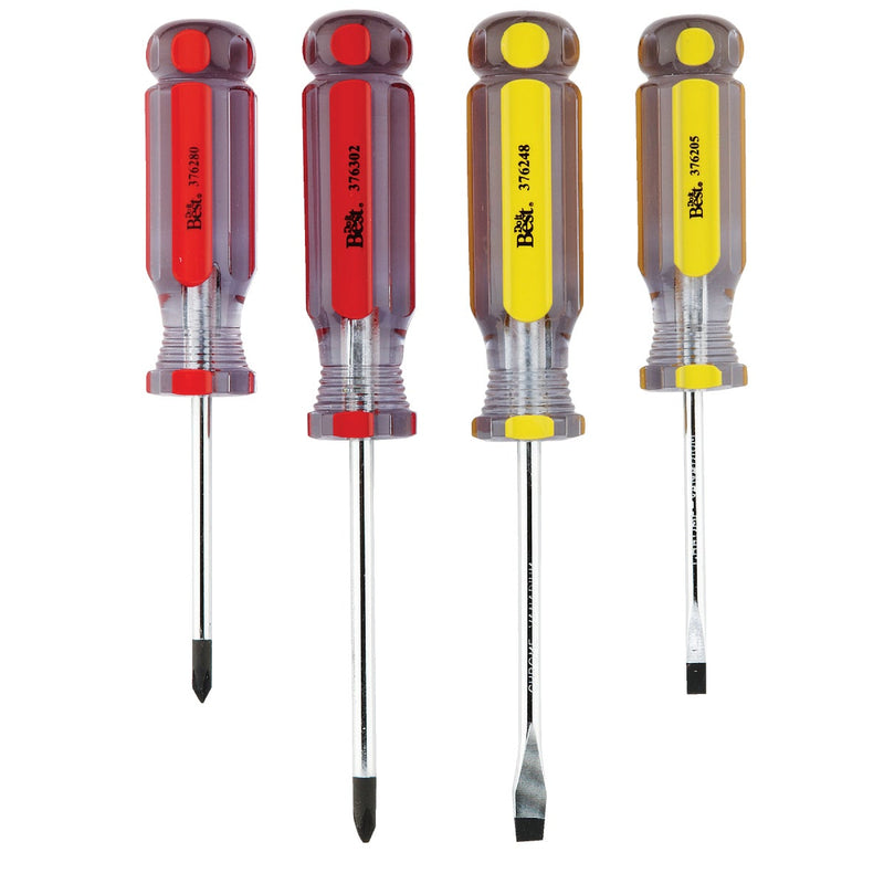 Do it Best Slotted & Phillips Screwdriver Set (4-Piece)