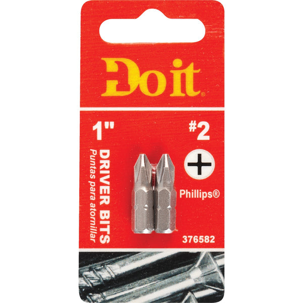 Do it #2 Phillips 1 In. Insert Screwdriver Bit (2-Pack)