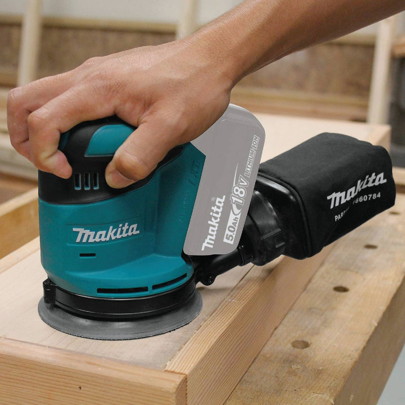 Makita 18 Volt LXT Lithium-Ion 5 In. Cordless Random Orbit Sander (Tool Only)