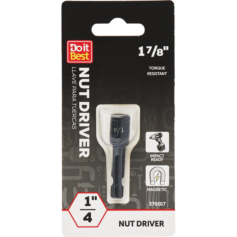 Do it Best 1/4 In. x 1-7/8 In. Magnetic Nutdriver Bit