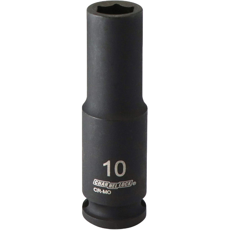 Channellock 3/8 In. Drive 10 mm 6-Point Deep Metric Impact Socket