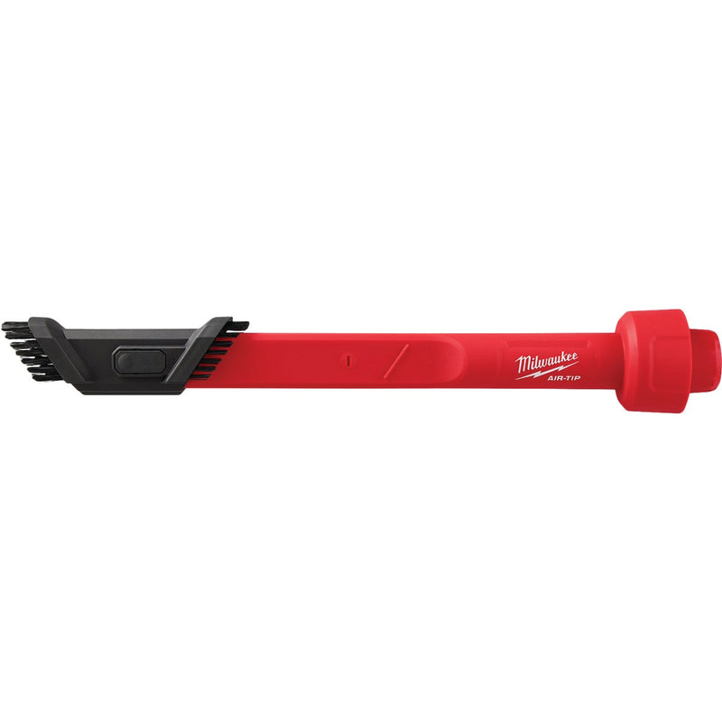 Milwaukee AIR-TIP 1-1/4 In. - 2-1/2 In. x 16 In. L 3-In-1 Plastic Crevice Tool with Brush