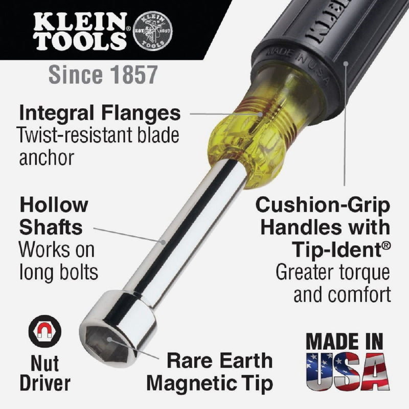 Klein Standard 11/32 In. Nut Driver with 3 In. Hollow Shank