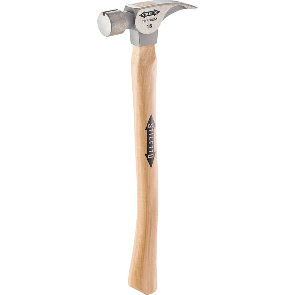 Stiletto 16 Oz. Smooth-Face Framing Hammer with Hickory Handle