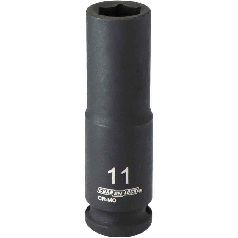 Channellock 3/8 In. Drive 11 mm 6-Point Deep Metric Impact Socket